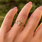 Anello con segno zodiacale in 2 colori