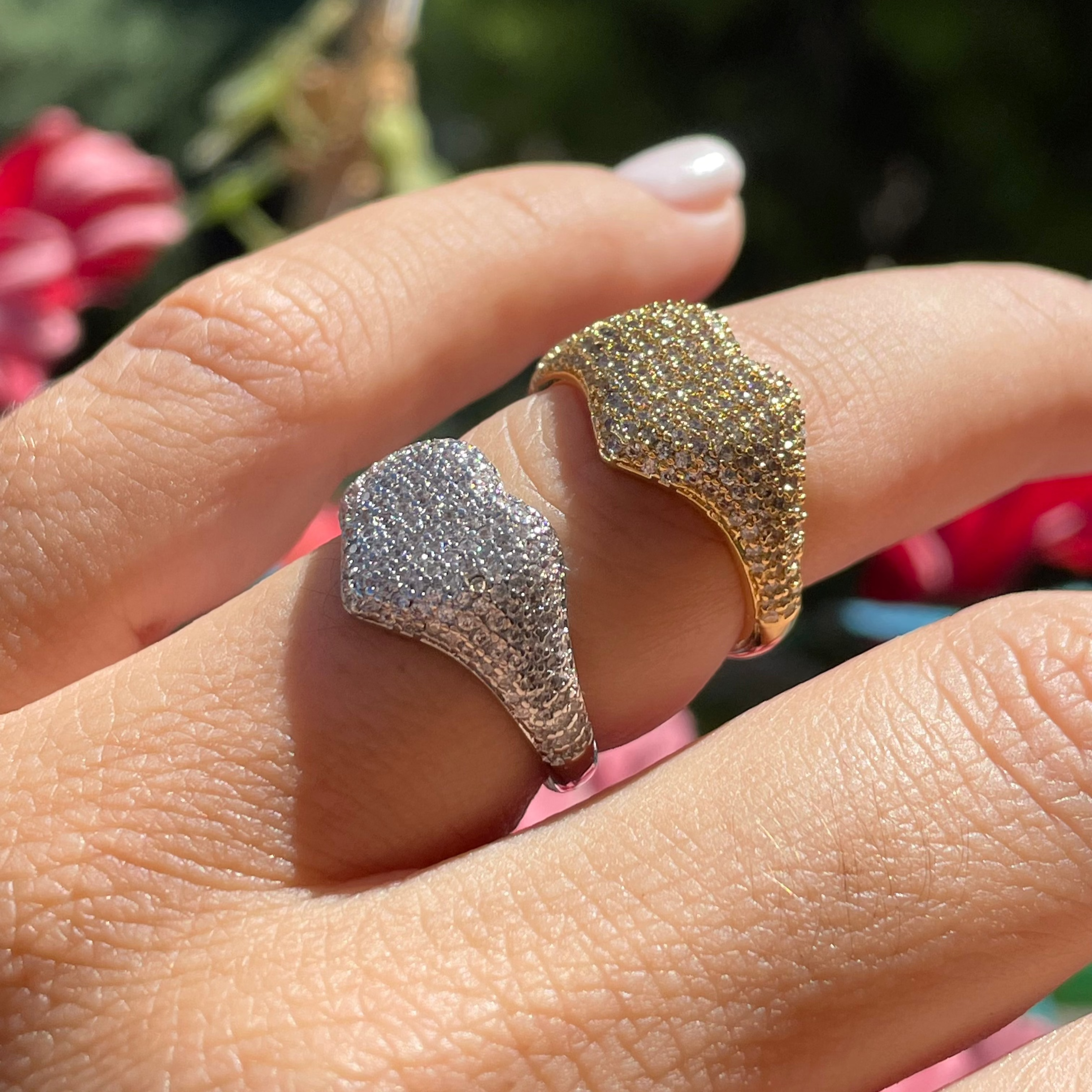 Anello cuore chevalier in 2 colori