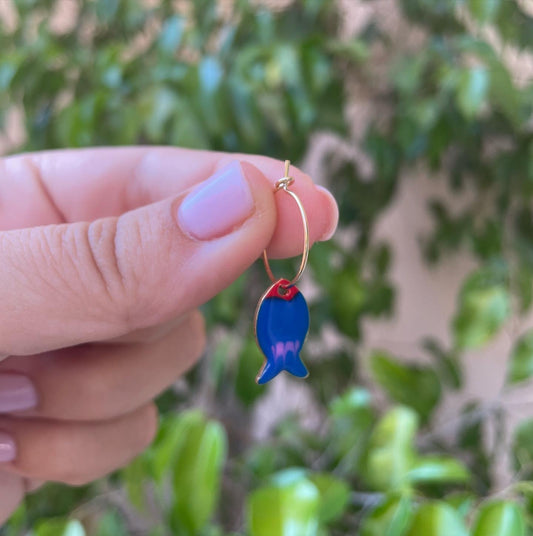 Cerchietto con pesce in 2 colori