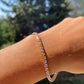Bracciale tennis con cristallini in 5 colori