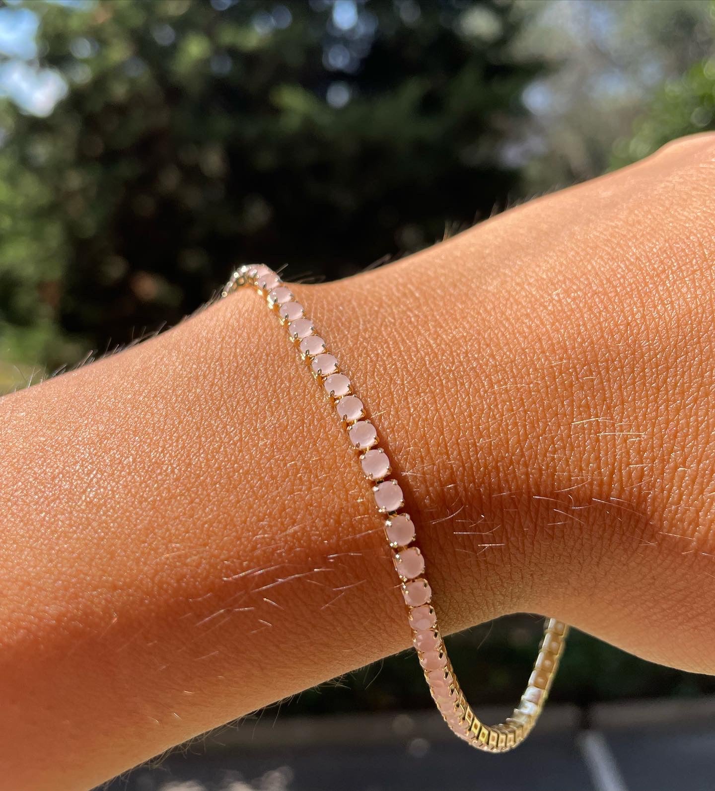 Bracciale tennis con cristallini in 5 colori