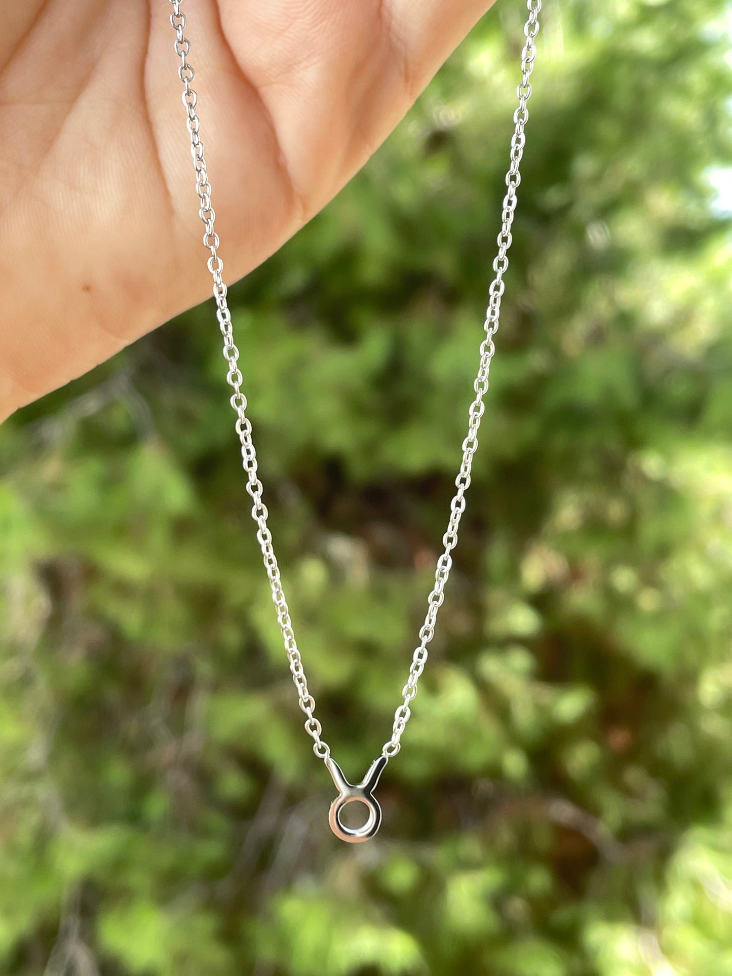 Collana con segno zodiacale in 2 colori