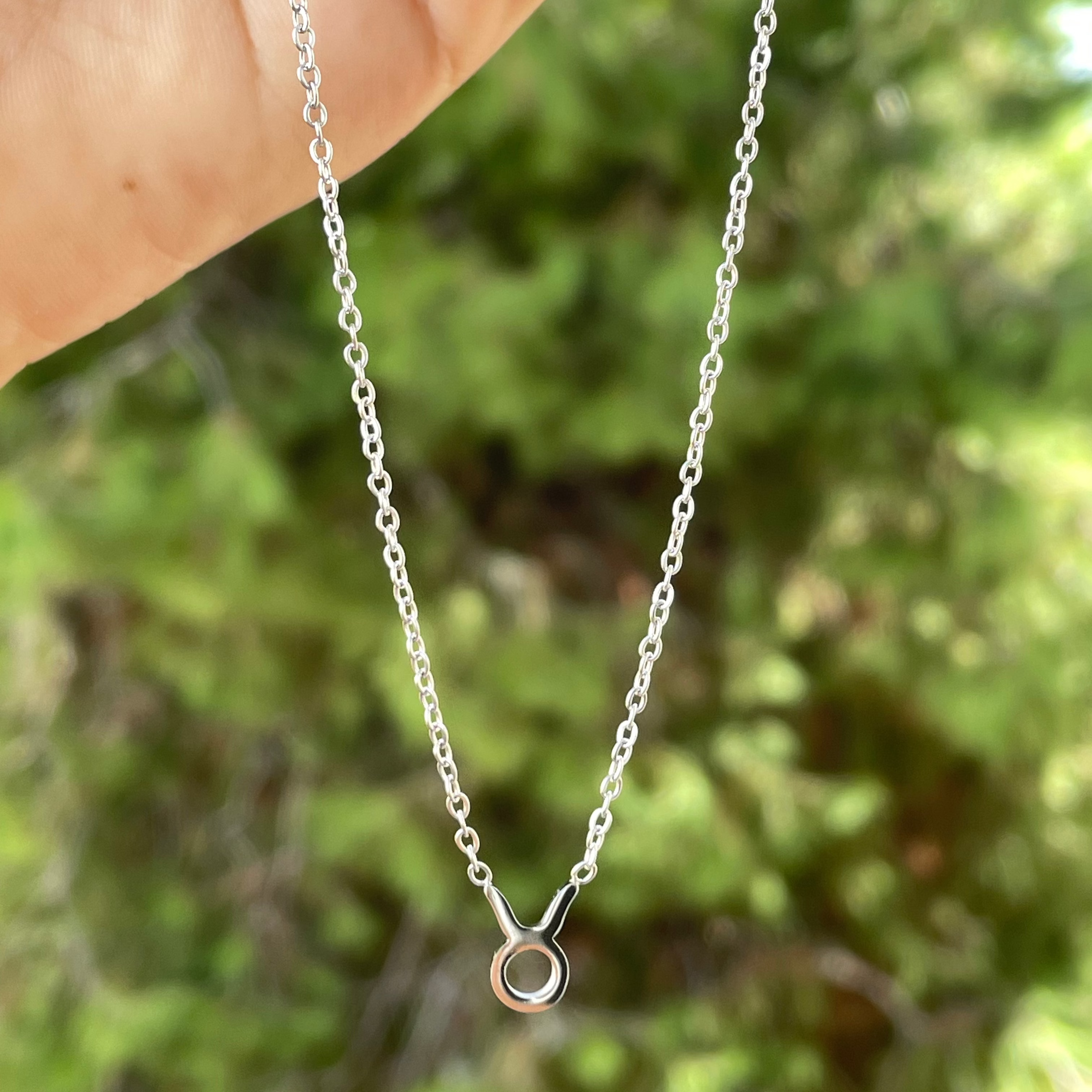Collana con segno zodiacale in 2 colori