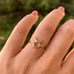 Anello con segno zodiacale in 2 colori