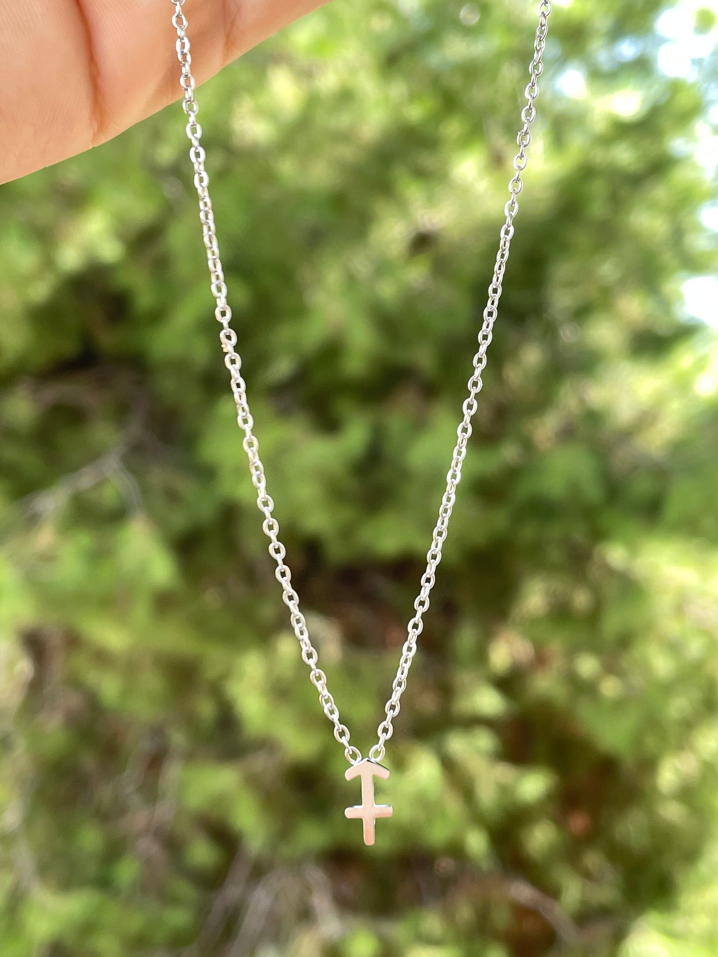 Collana con segno zodiacale in 2 colori