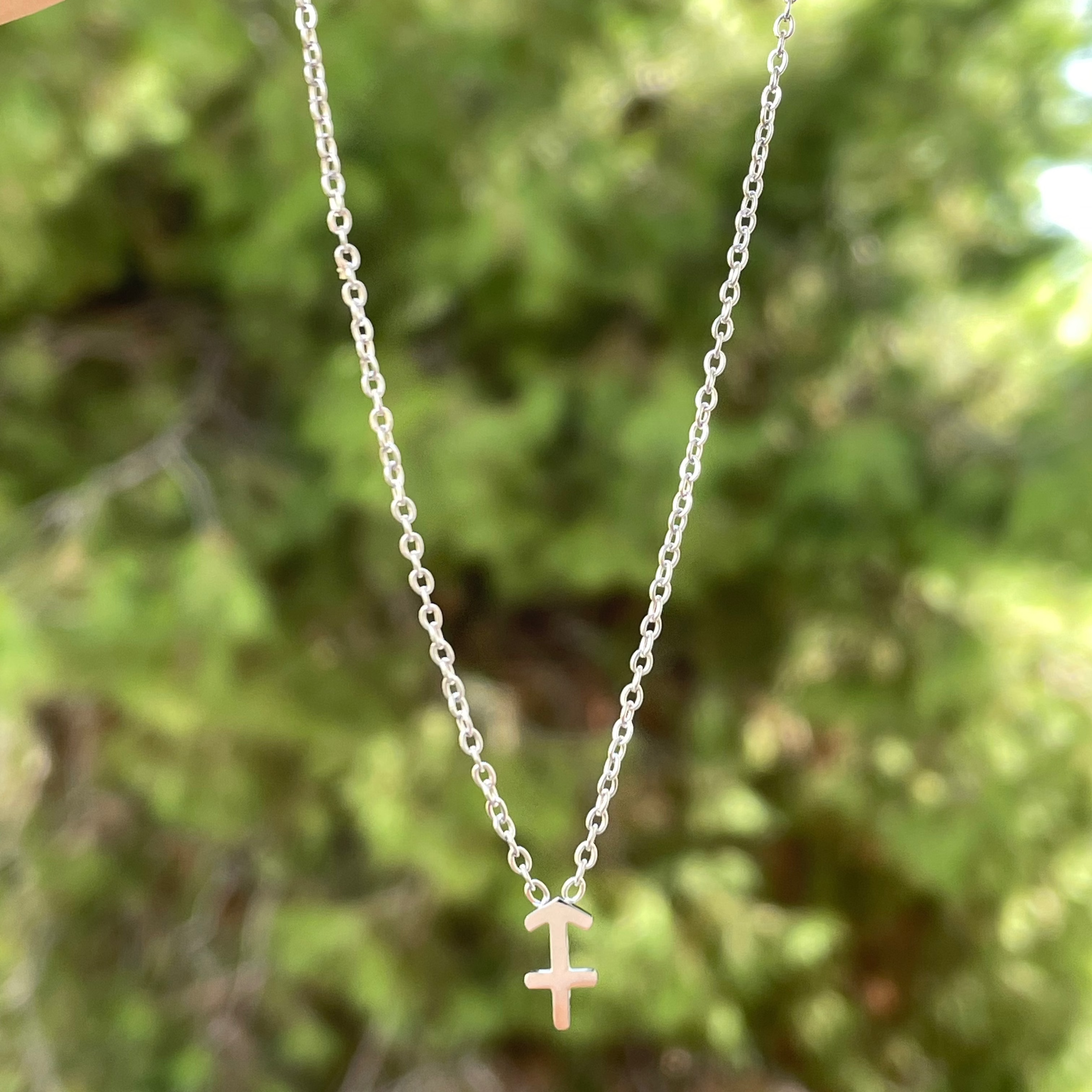 Collana con segno zodiacale in 2 colori