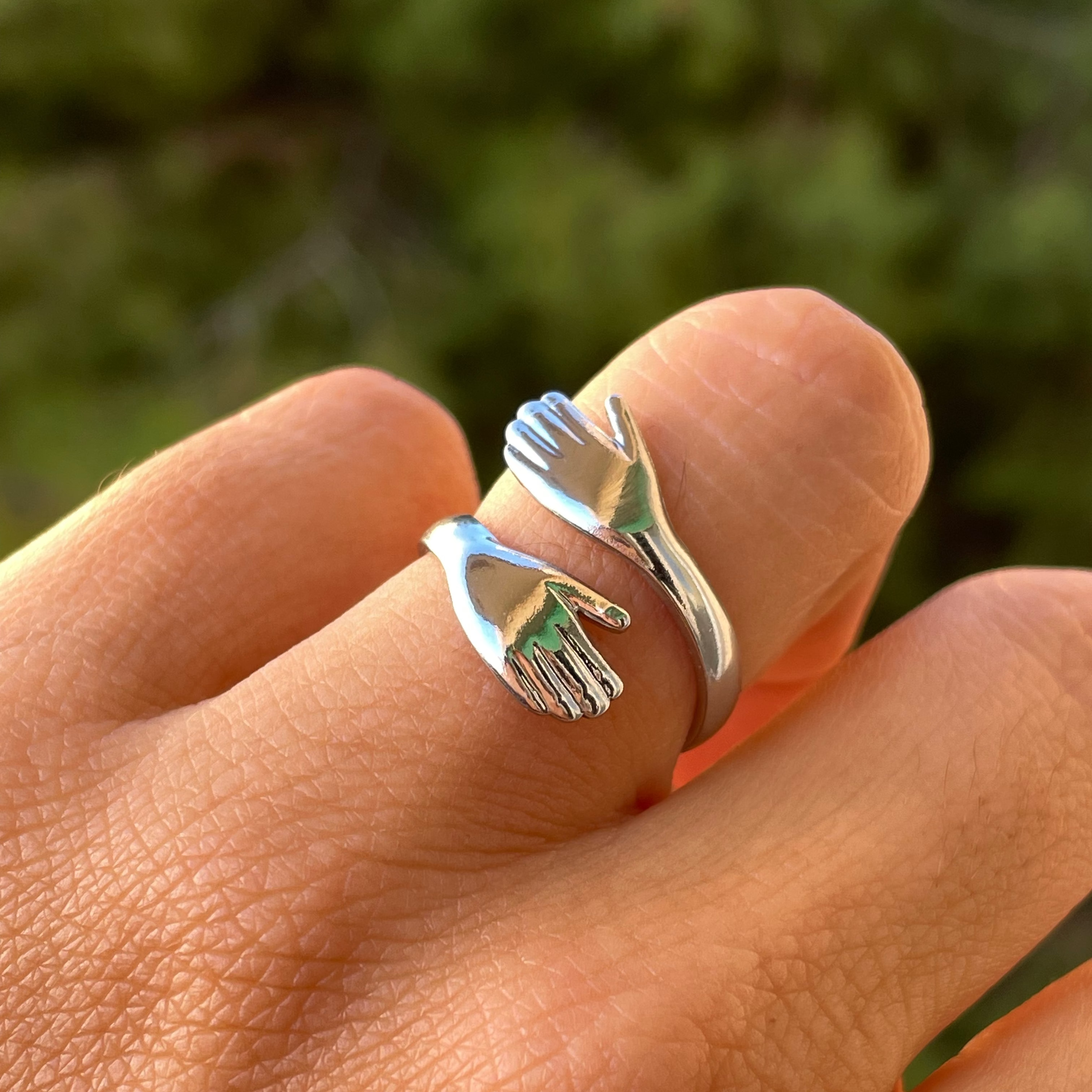 Anello abbraccio in 2 colori