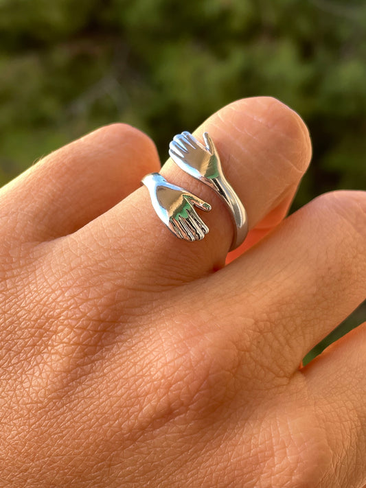 Anello abbraccio in 2 colori