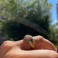 Anello multicolore con strass