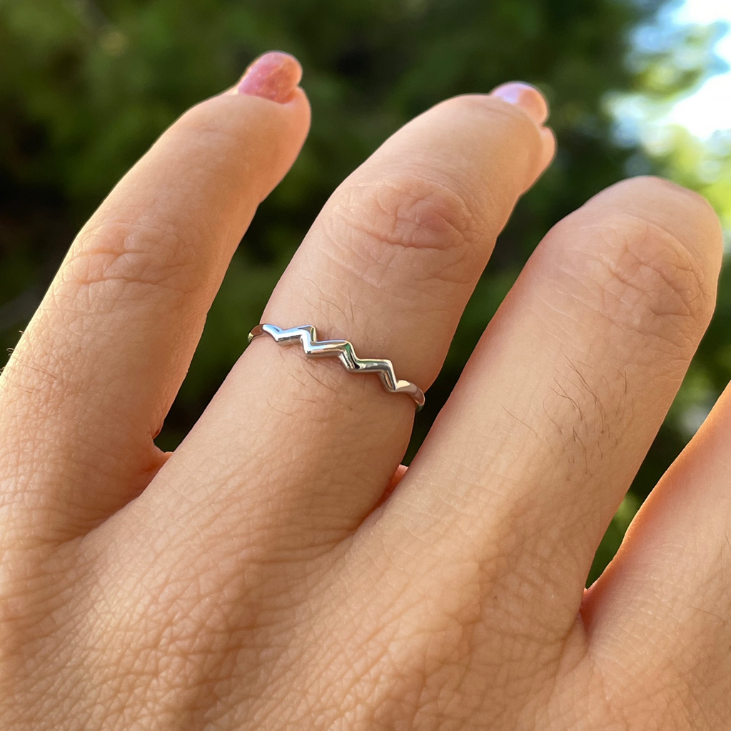 Anello con segno zodiacale in 2 colori
