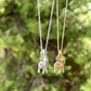 Collana con corna e corno in 2 colori