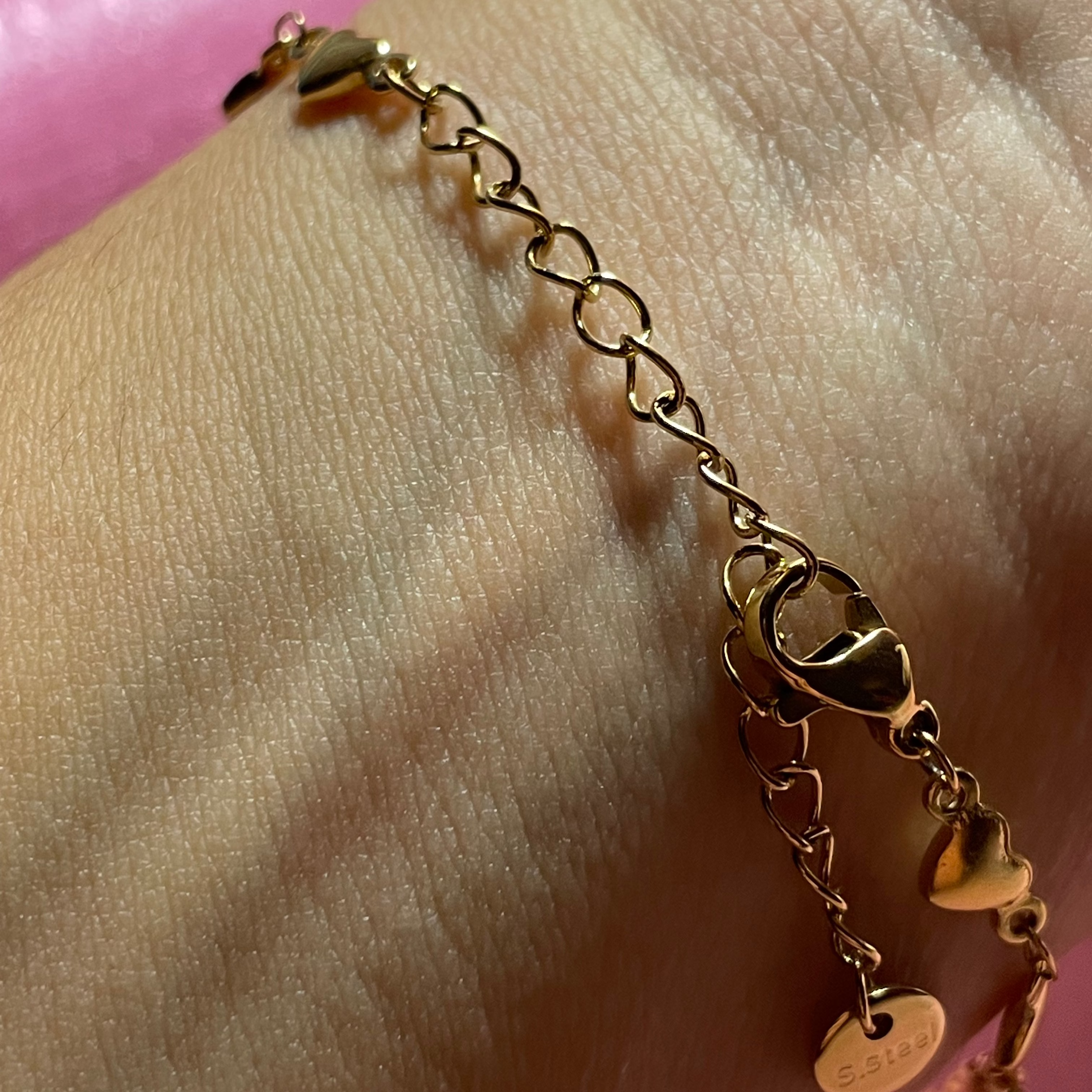 Bracciale cuori in 2 colori