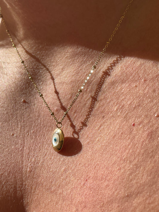 Collana con ciondolo occhio di Allah in 2 colori