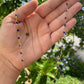 Collana con vetrini colorati in 9 colori