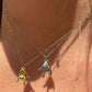 Collana con corna in 2 colori