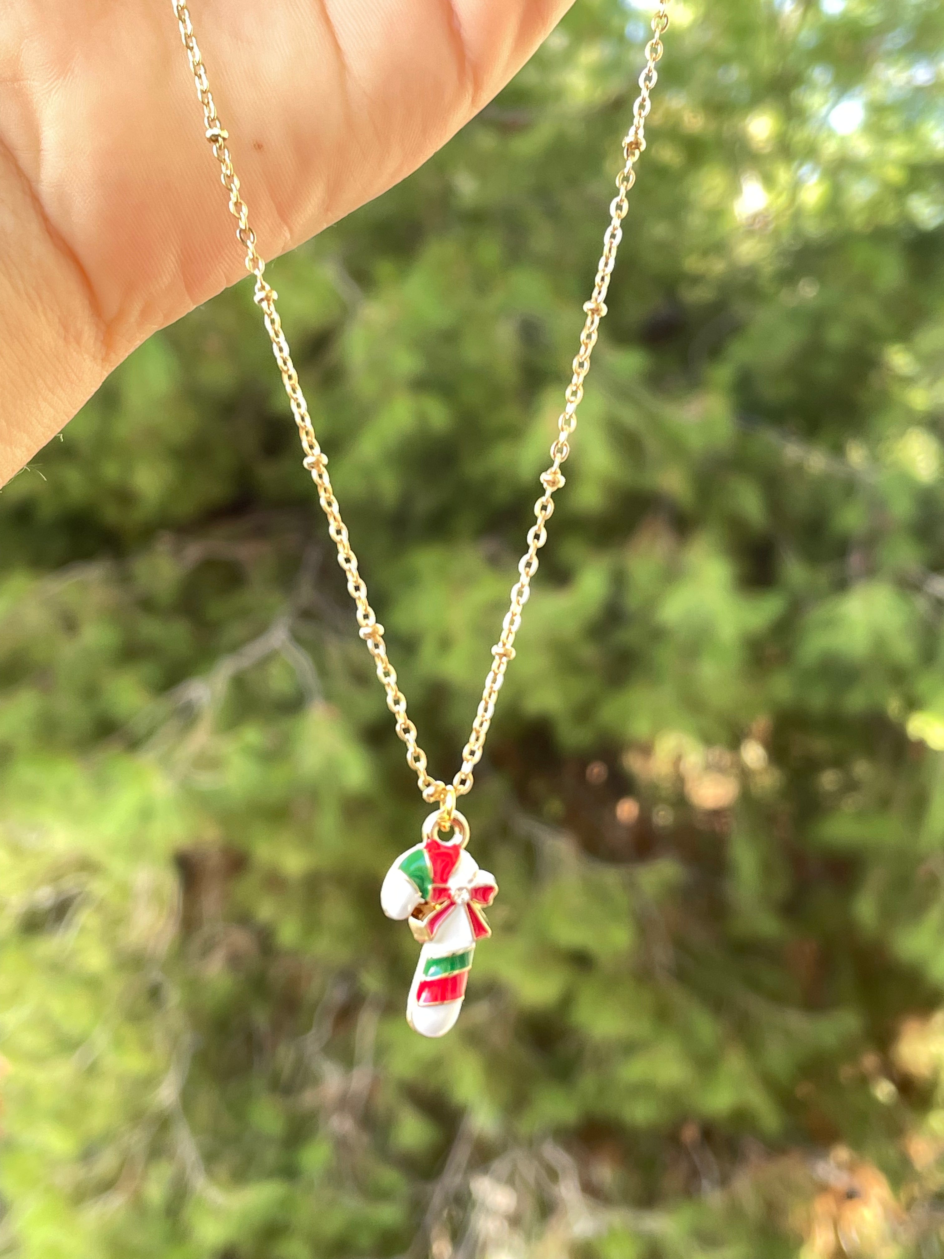 Collana con bastoncino di zucchero
