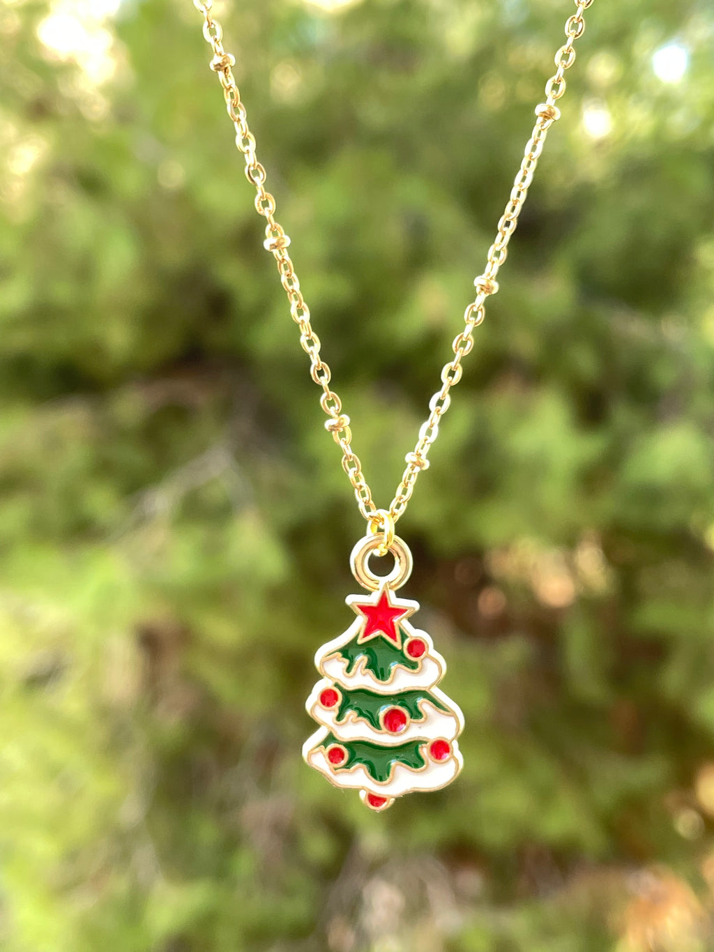 Collana con albero di Natale