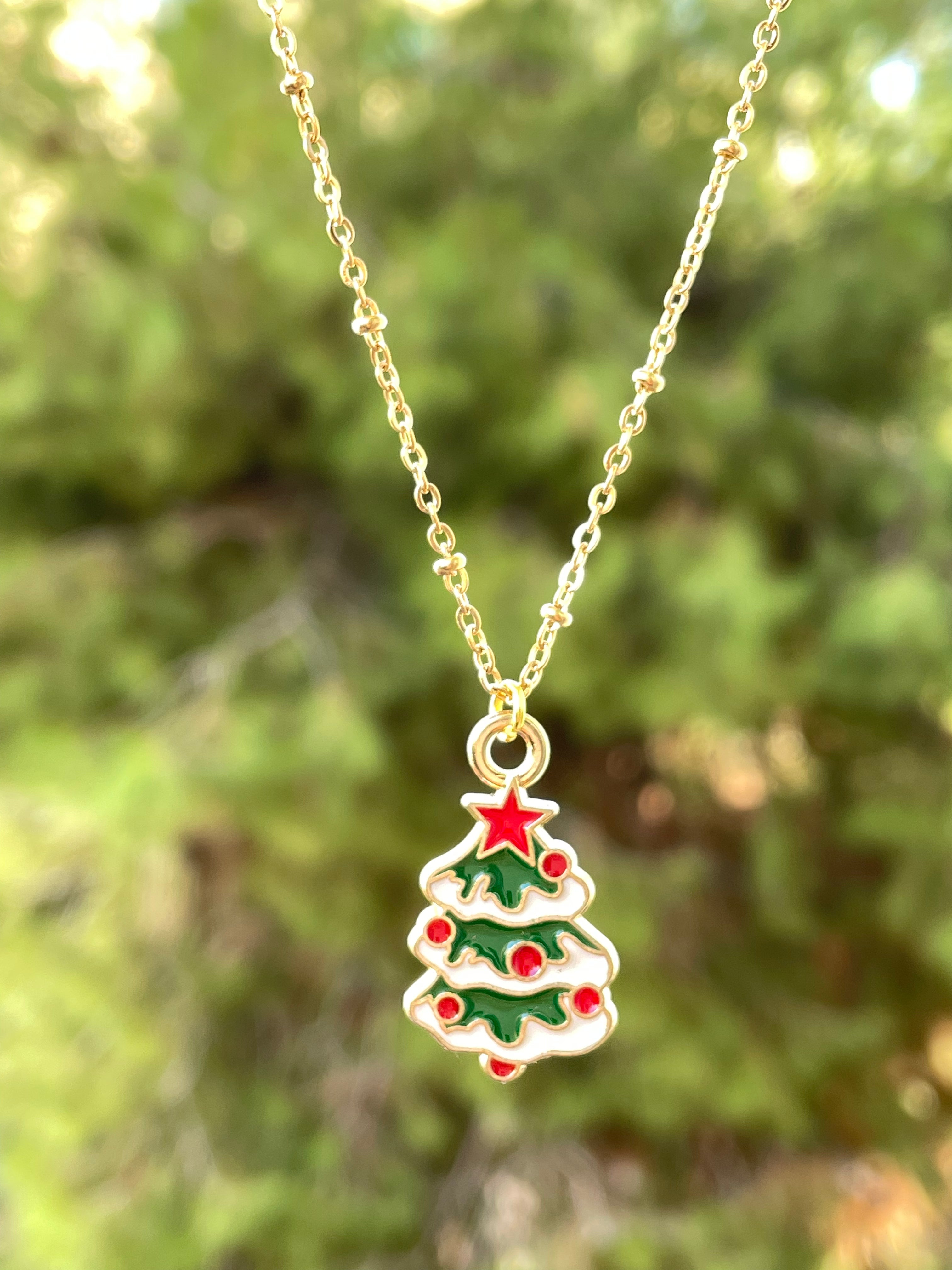 Collana con albero di Natale