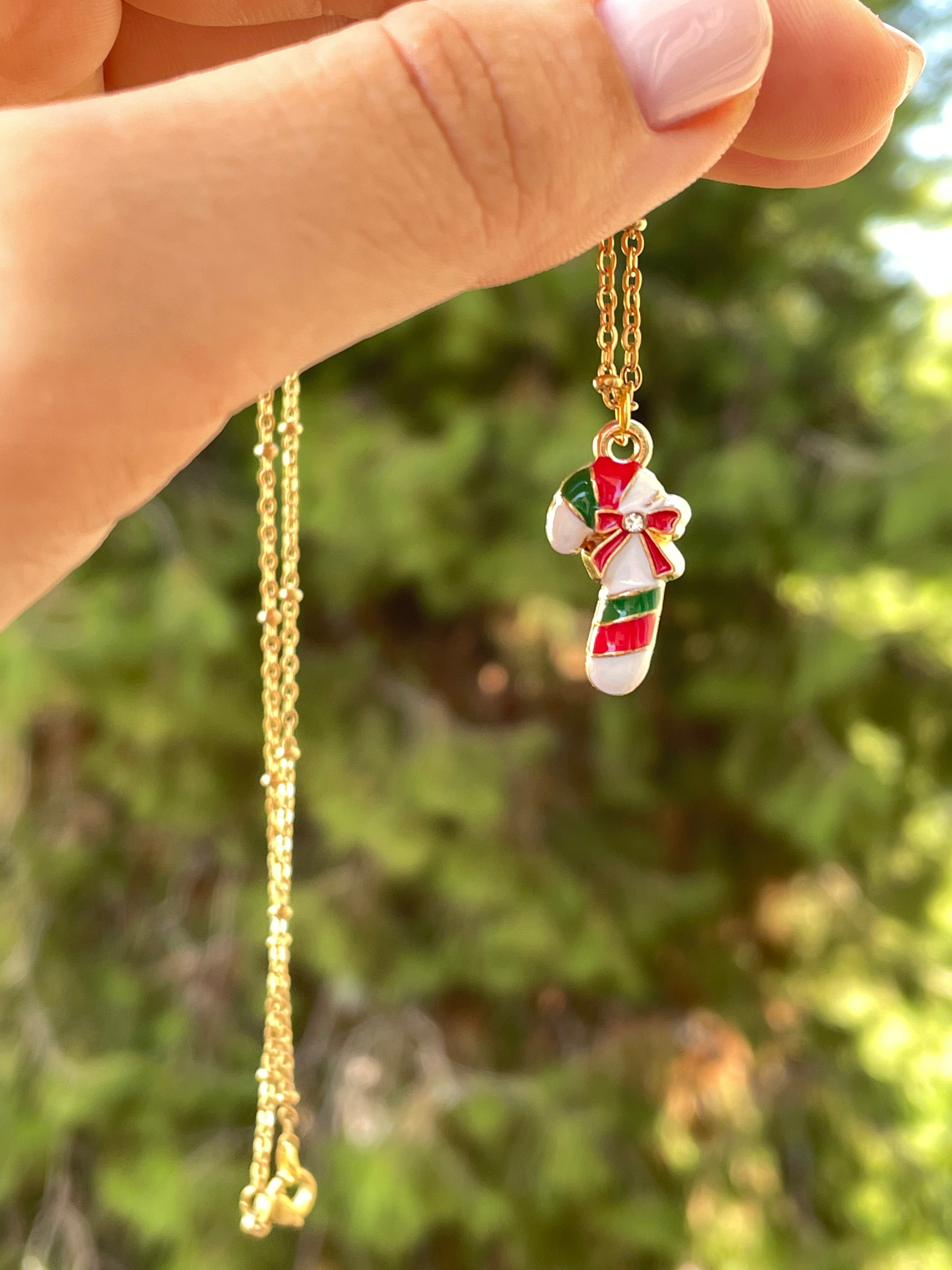 Collana con bastoncino di zucchero