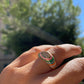 Anello multicolore con strass