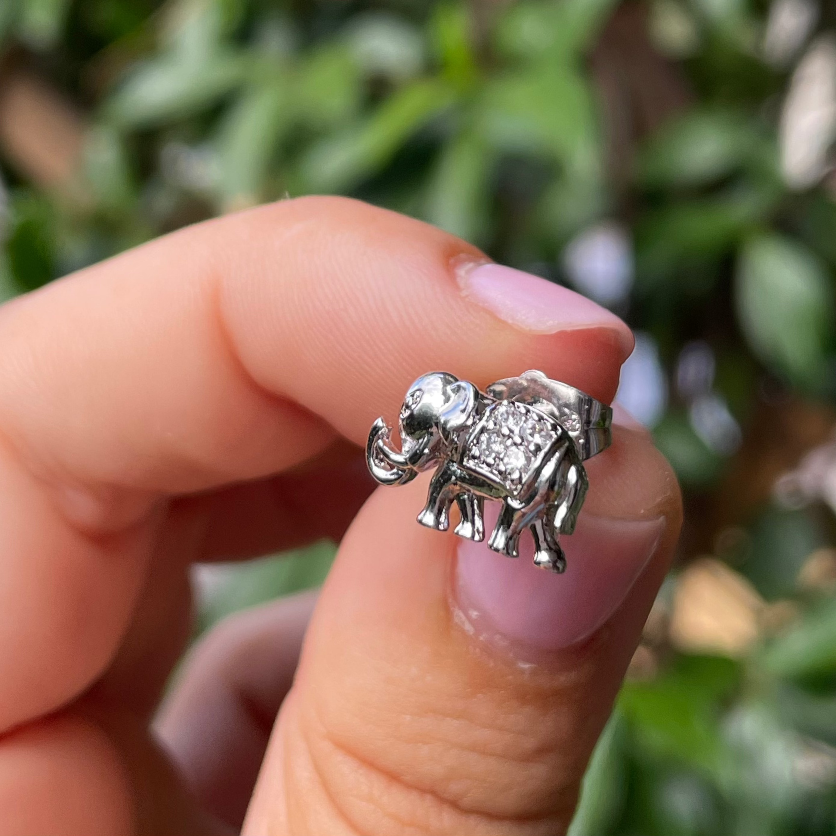 Orecchino con Elefante