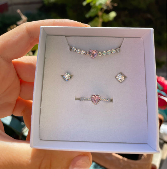 Set bracciale, anello e punto luce