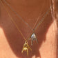 Collana con corna in 2 colori