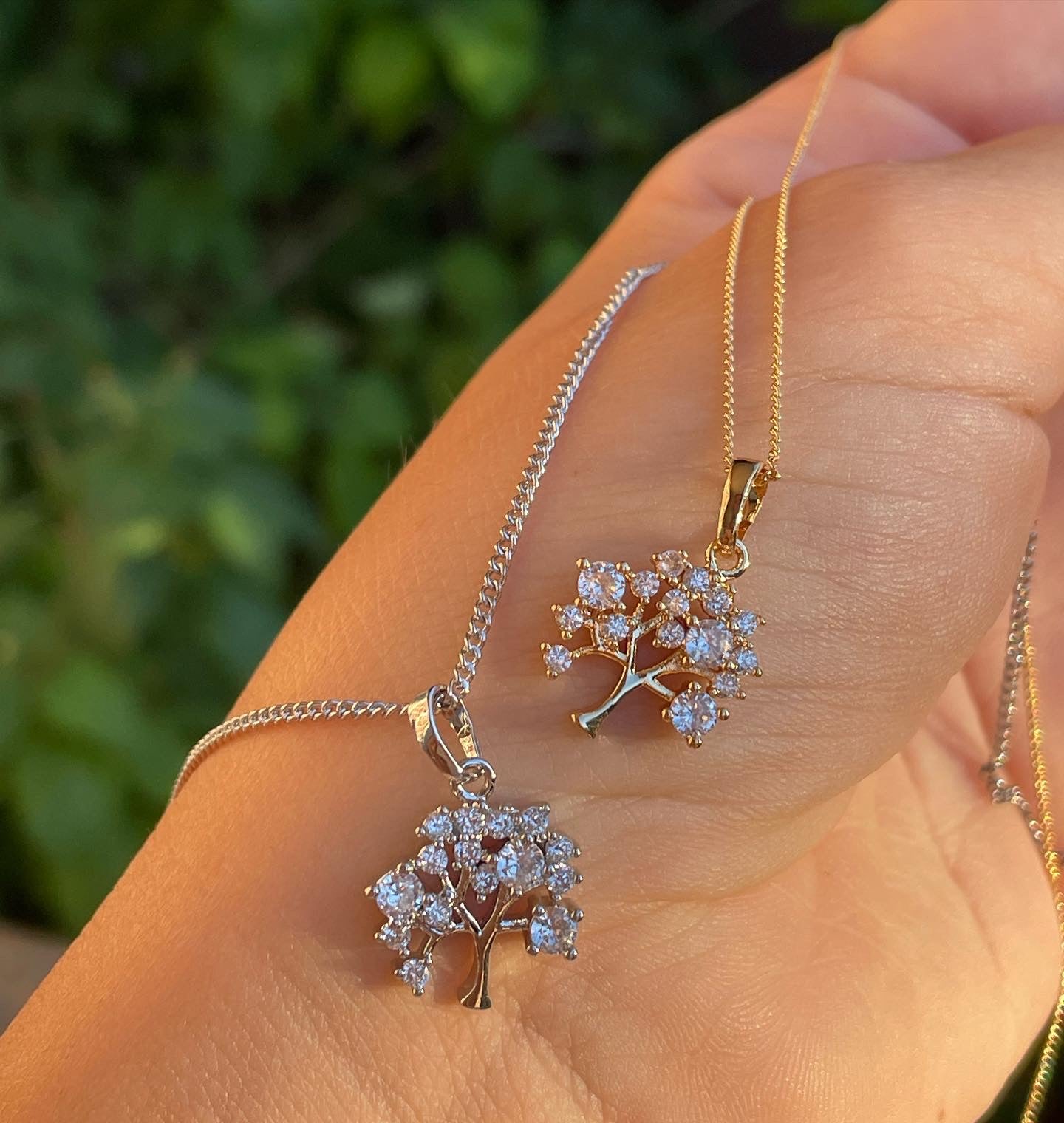 Collana albero in 2 colori