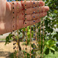 Collana con vetrini colorati in 9 colori