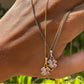 Collana con quadrifoglio in 2 colori