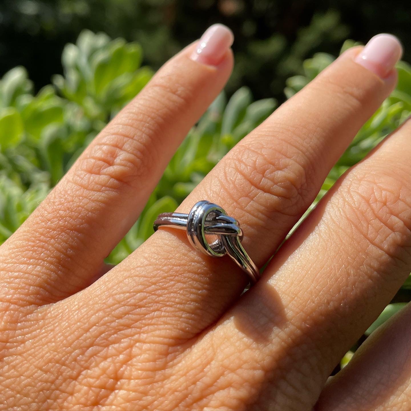 Anello nodo doppio in 2 colori