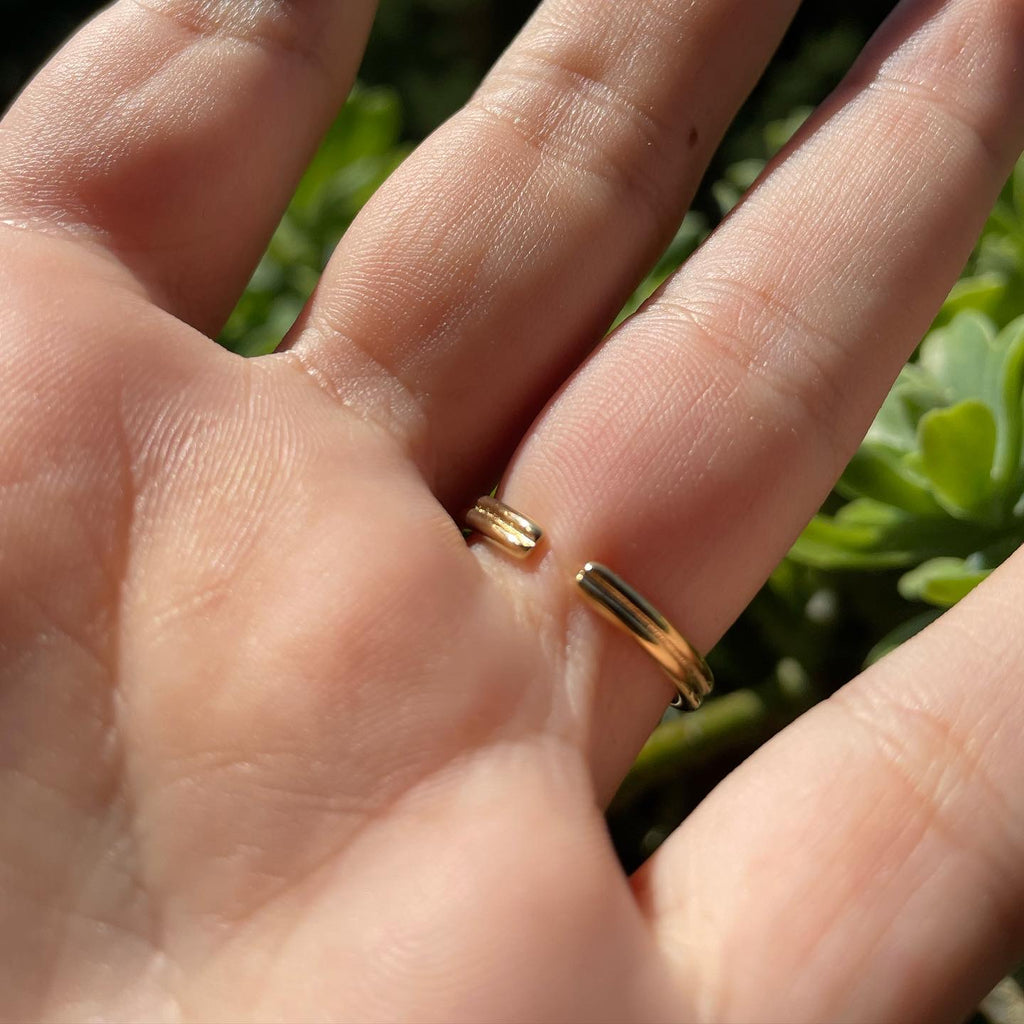 Anello nodo doppio in 2 colori