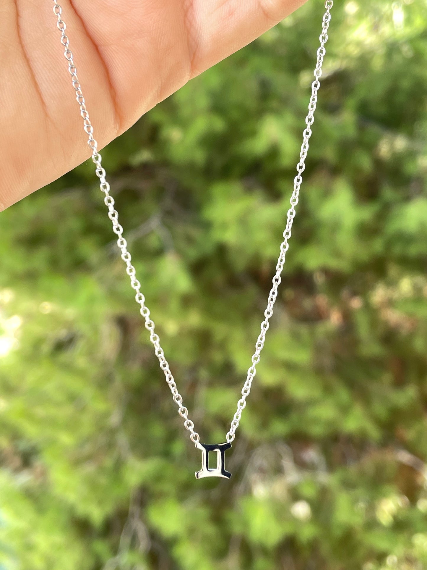 Collana con segno zodiacale in 2 colori