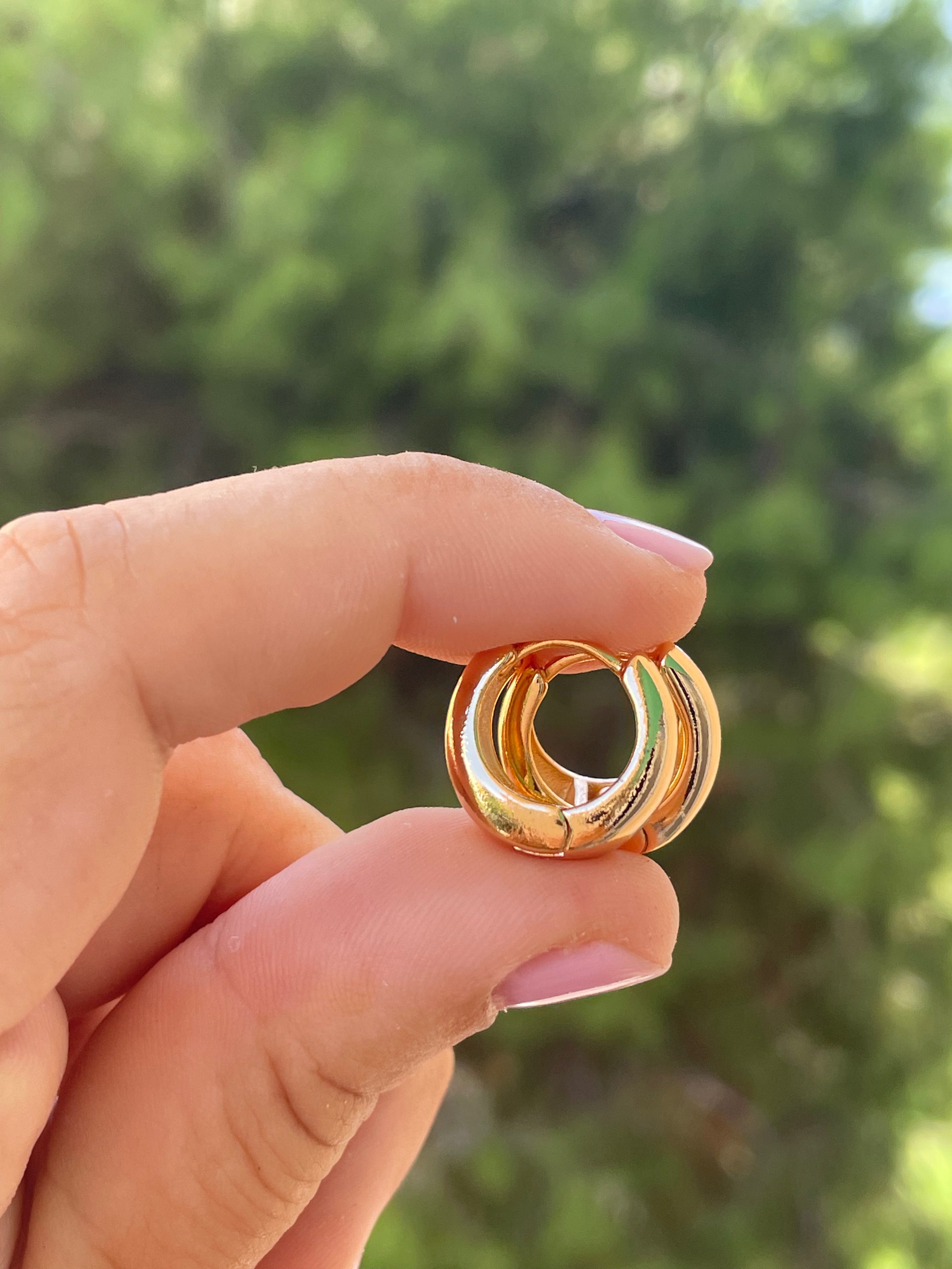 Cerchietti piccoli bombati in 2 colori