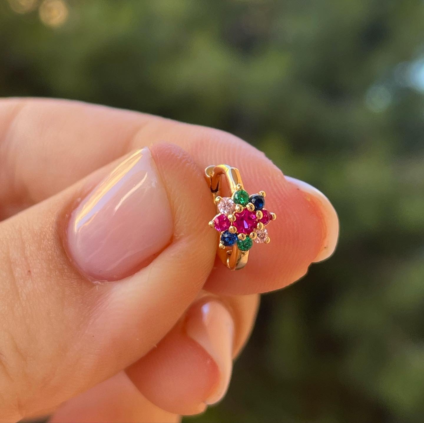 Cerchietto con fiore in 10 colori