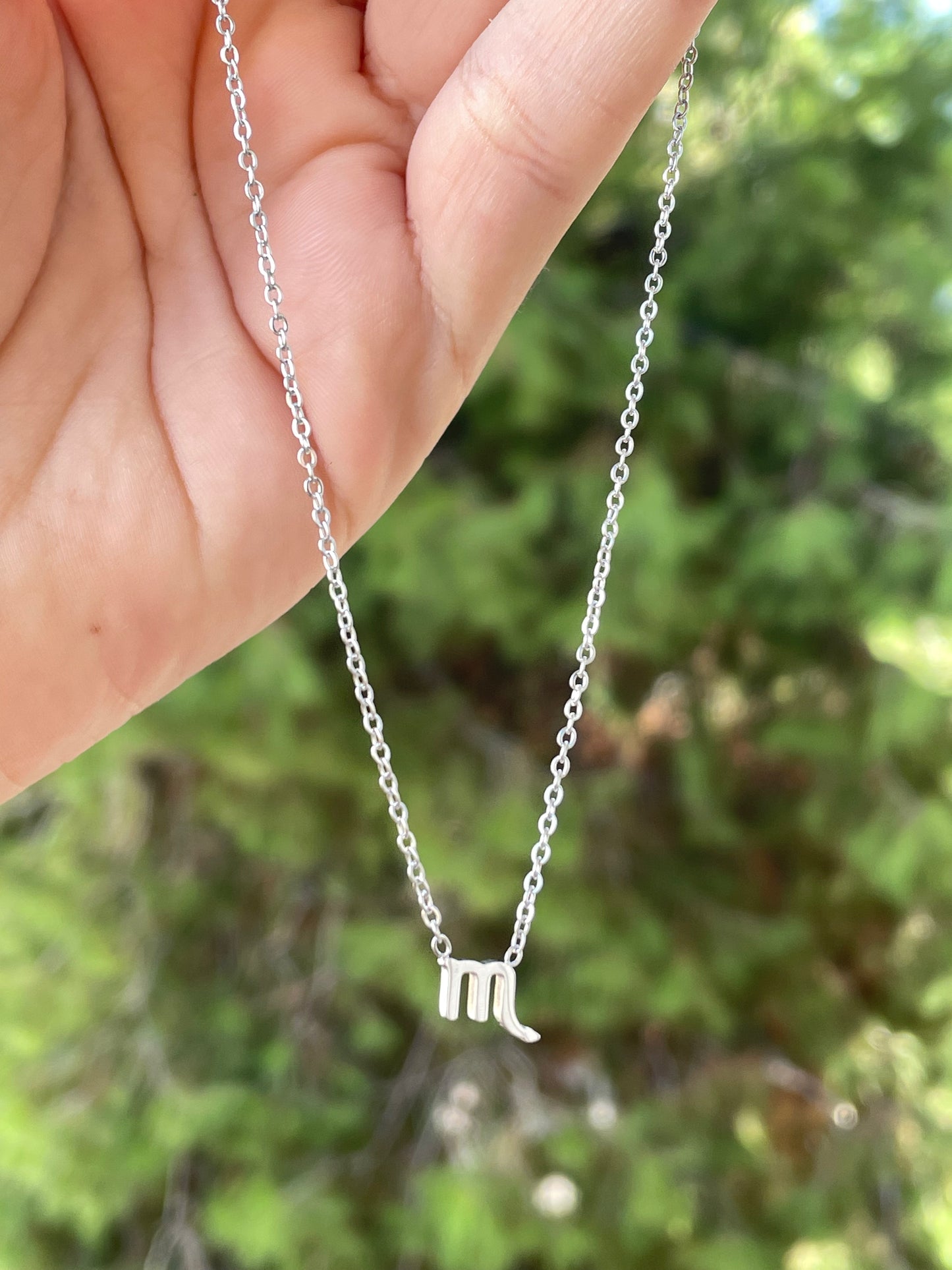 Collana con segno zodiacale in 2 colori