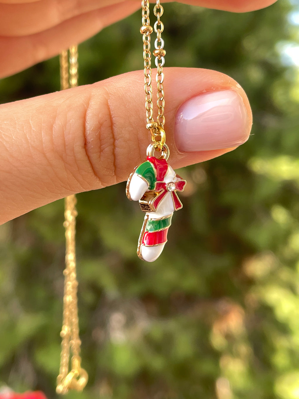 Collana con bastoncino di zucchero