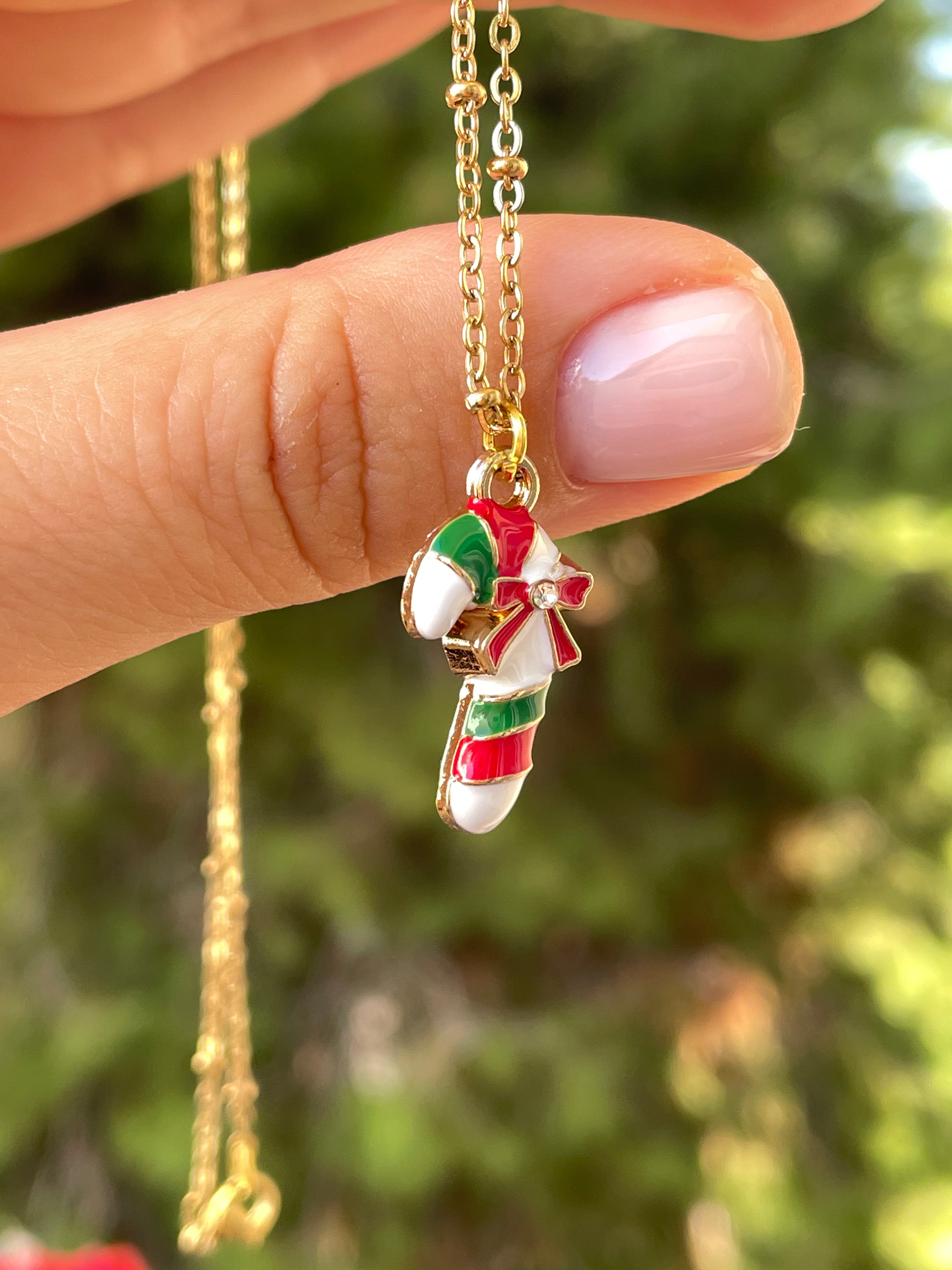 Collana con bastoncino di zucchero