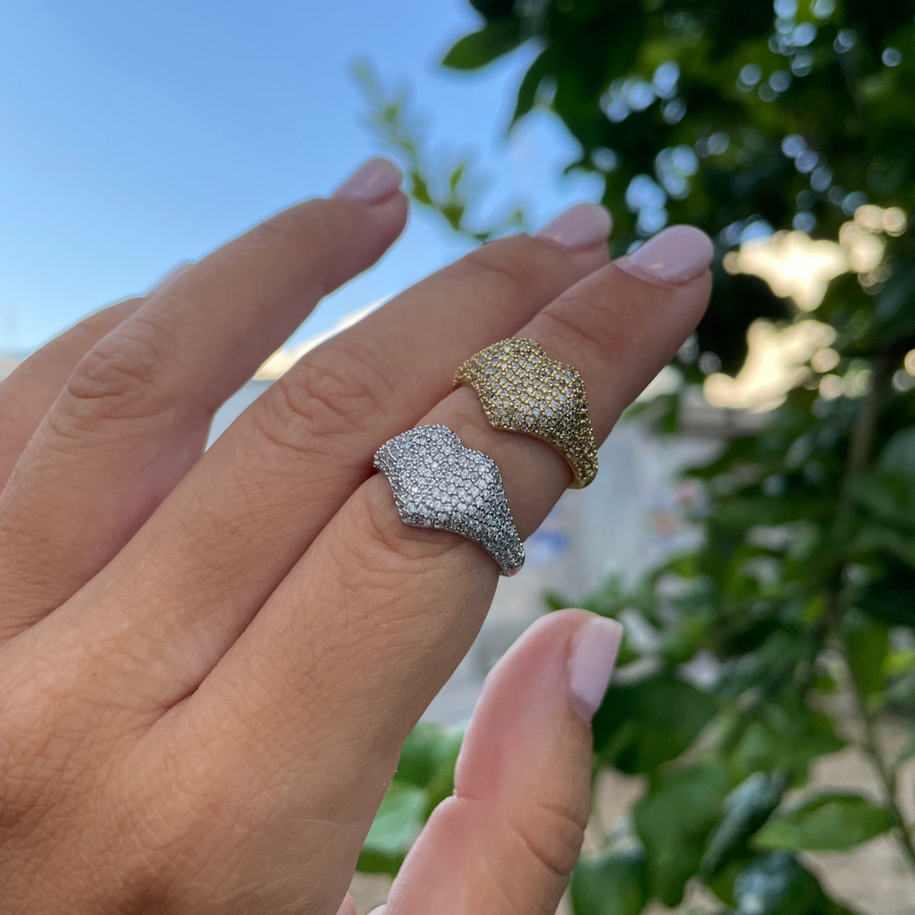 Anello cuore chevalier in 2 colori
