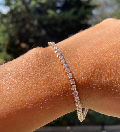 Bracciale tennis con cristallini in 5 colori