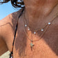 Collana a doppio giro con cristalli e stelle