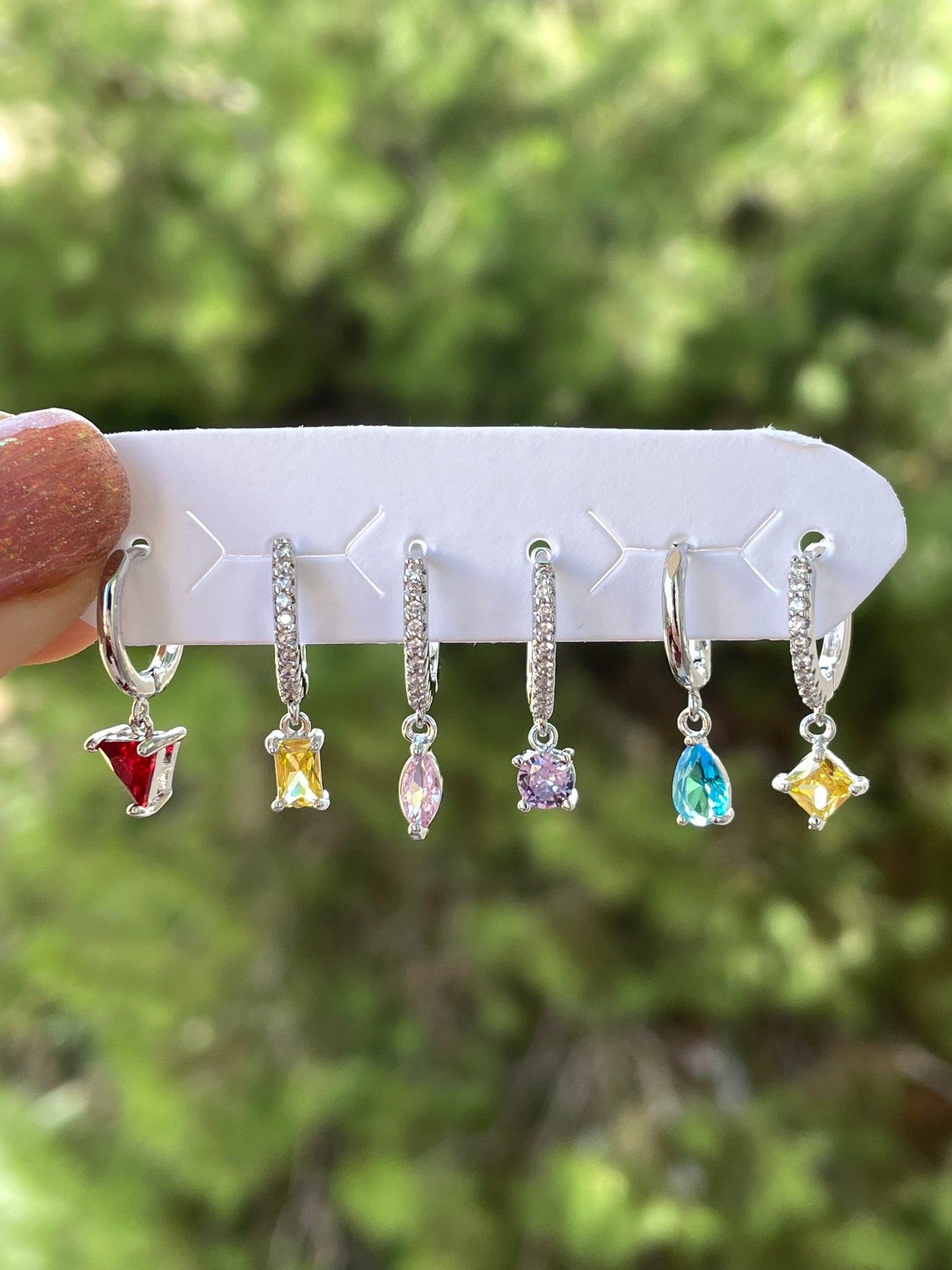 Orecchino formina in 6 colori