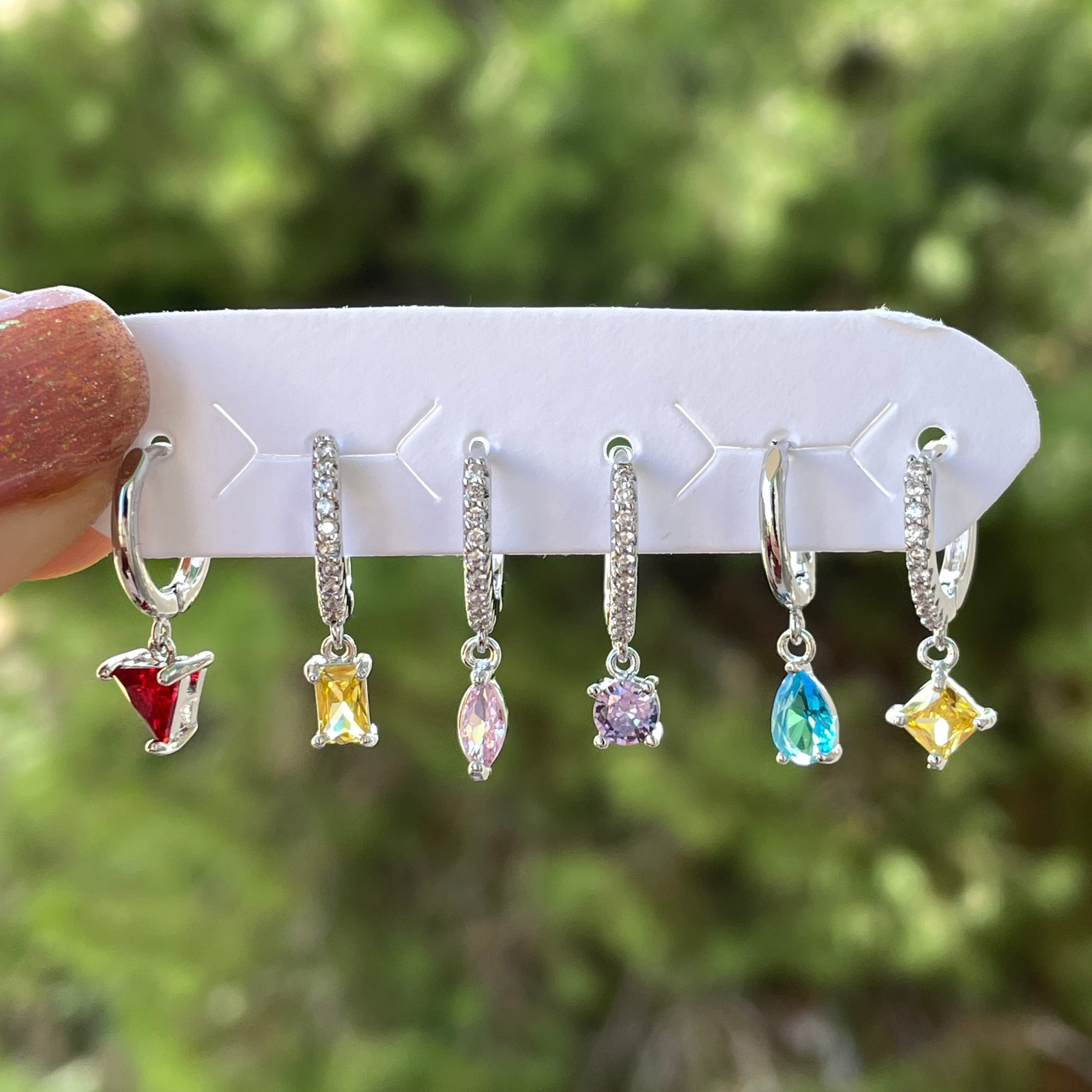 Orecchino formina in 6 colori