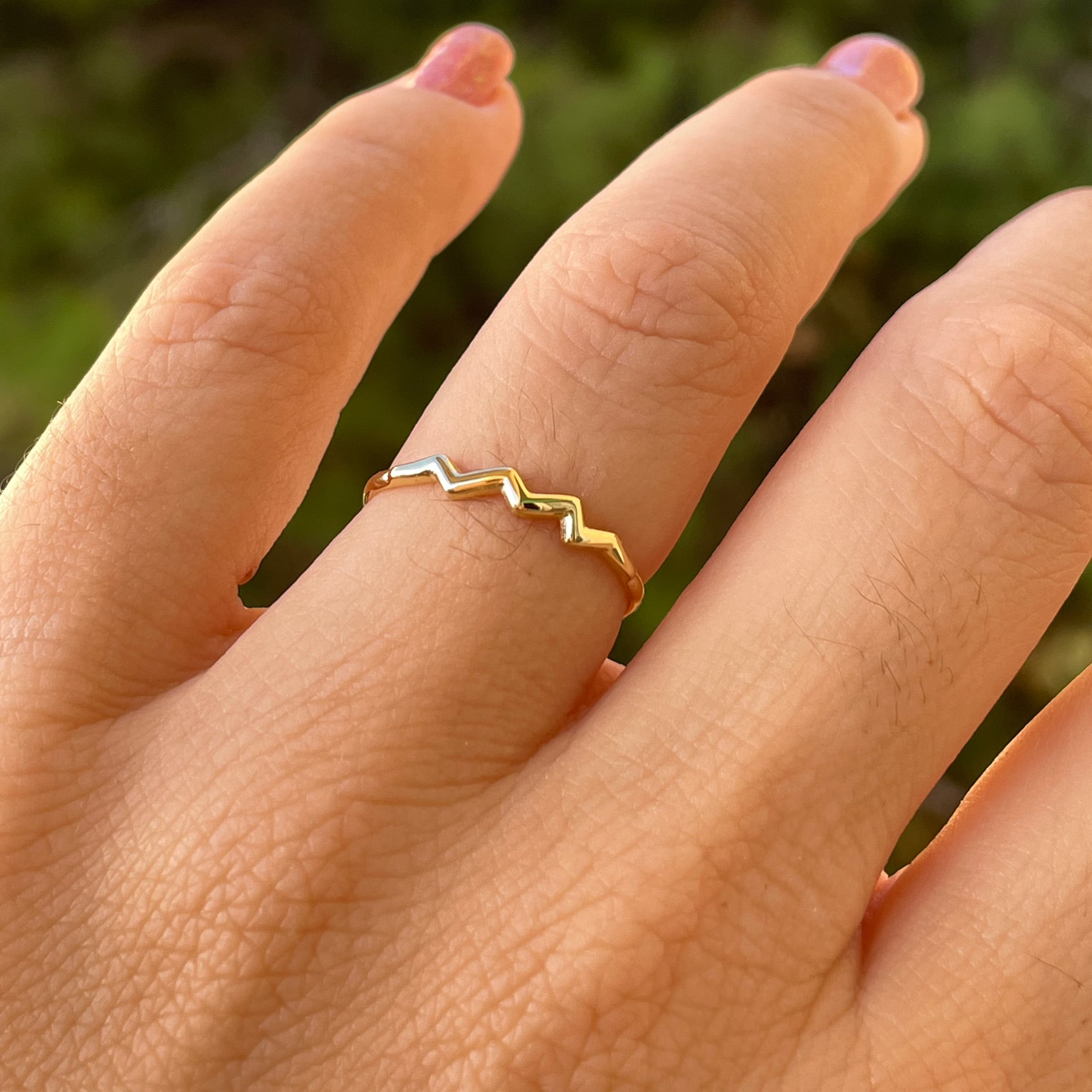 Anello con segno zodiacale in 2 colori
