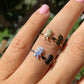 Anello con bimbi in 2 colori