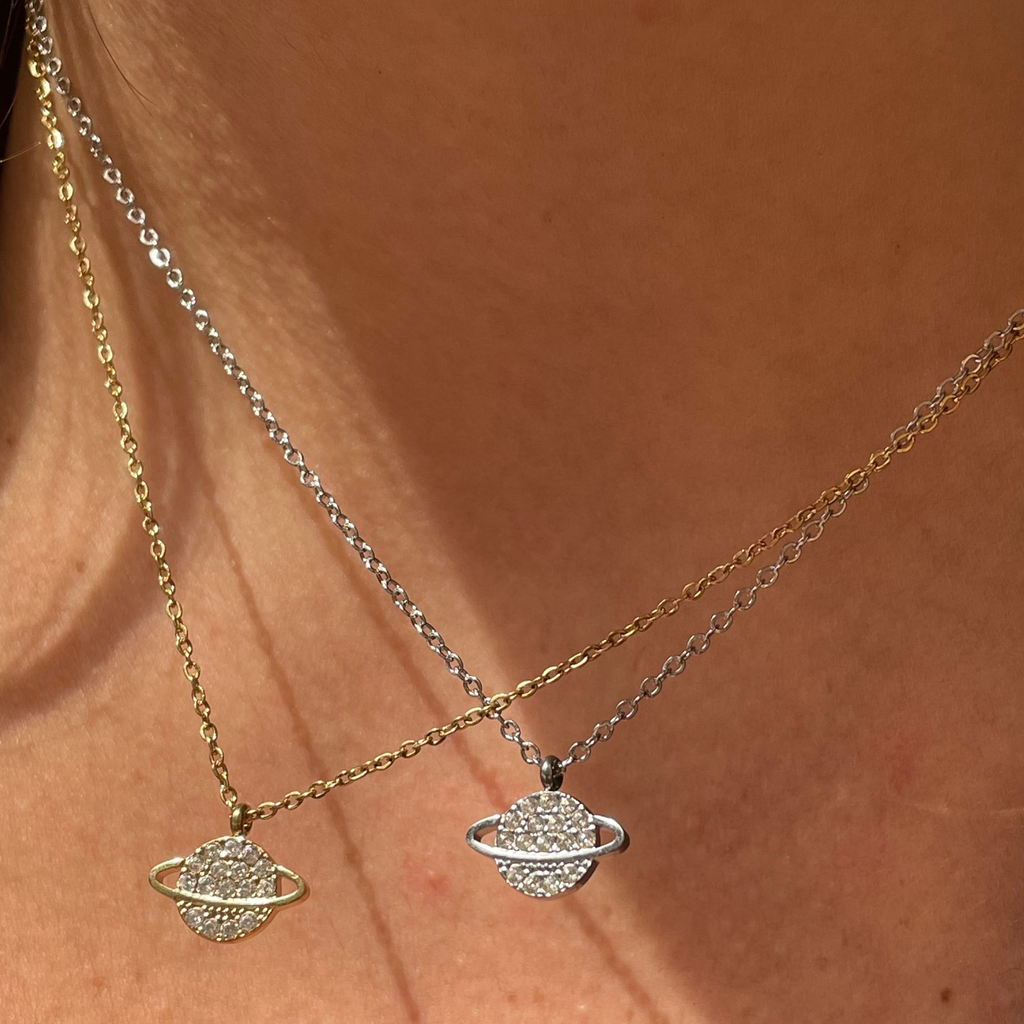 Collana pianeta in 2 colori