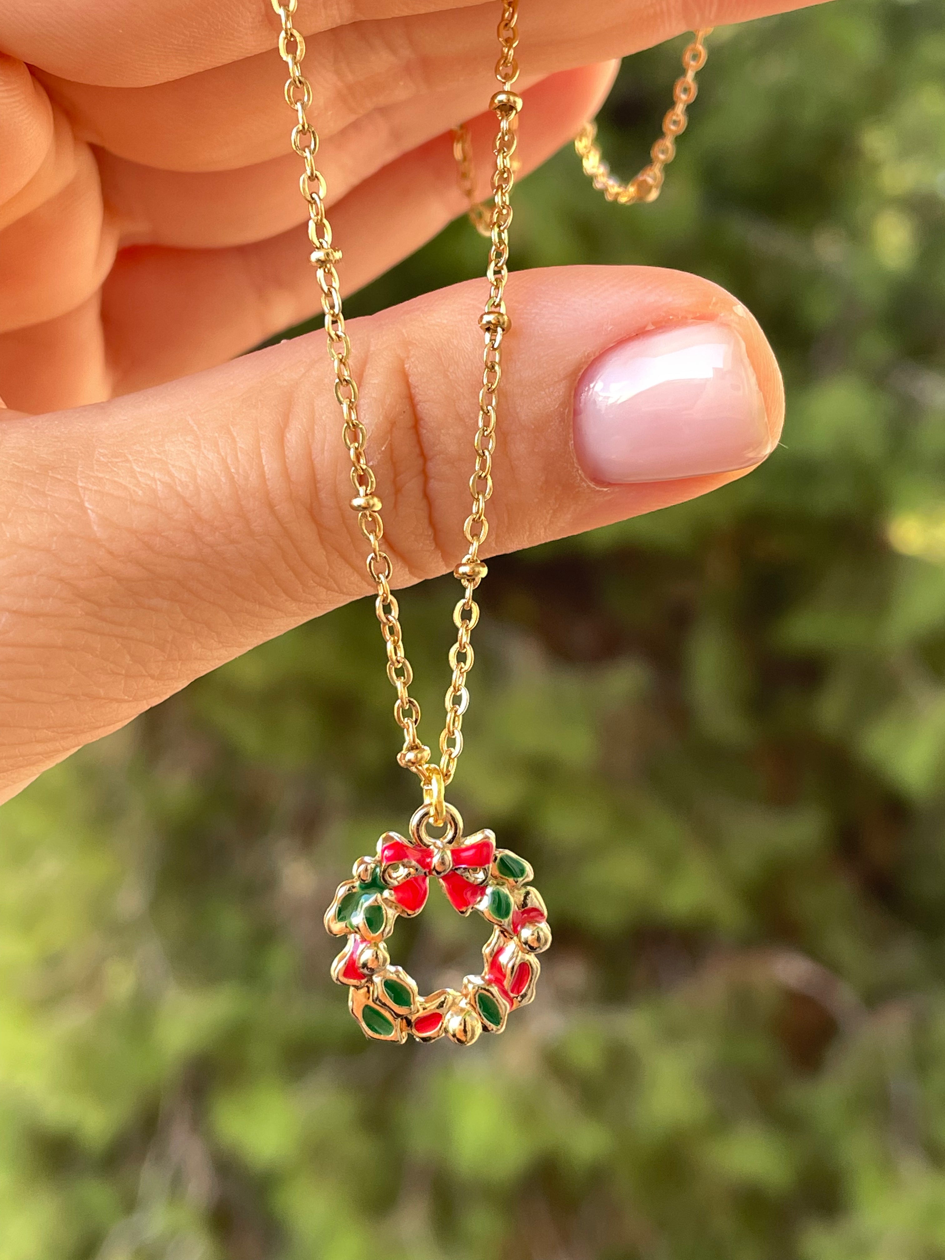Collana con ghirlanda natalizia
